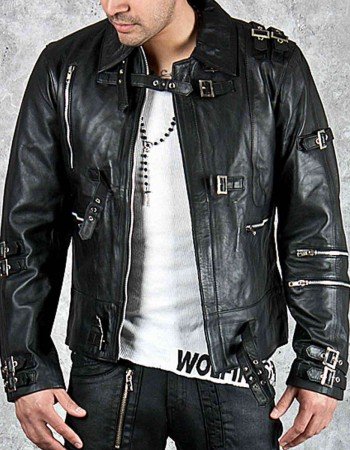  Bad Michael Jackson Black Leather Jacket
