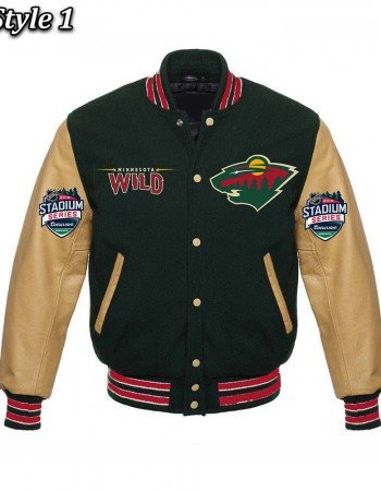  Minnesota Wild Classic Varsity Jacket