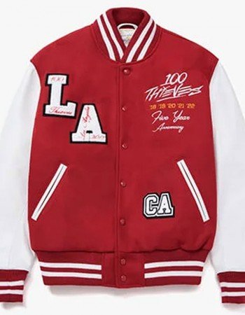 100 Thieves 5-Year Varsity Jacket