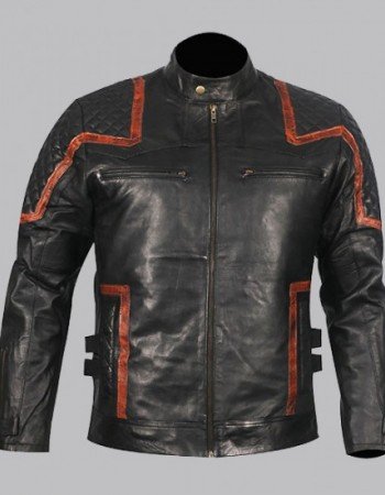 101 Vintage Distressed Motor Biker Real Leather Jacket