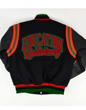 1619 Freedom School Motto 2.0 Varsity Jacket