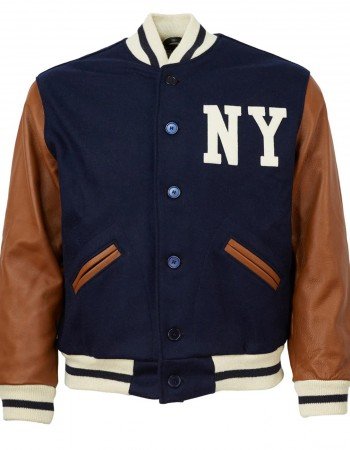 1940 NY Yankees Varsity Blue and Brown Jacket