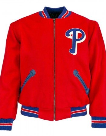 1949 Philadelphia Phillies Varsity Red Jacket