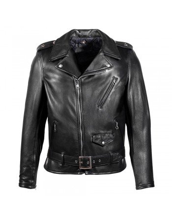 1950s Motorcycle Black Leather Jacket