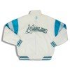 1990s Florida Marlins Off White Full-Zip Rain Jacket