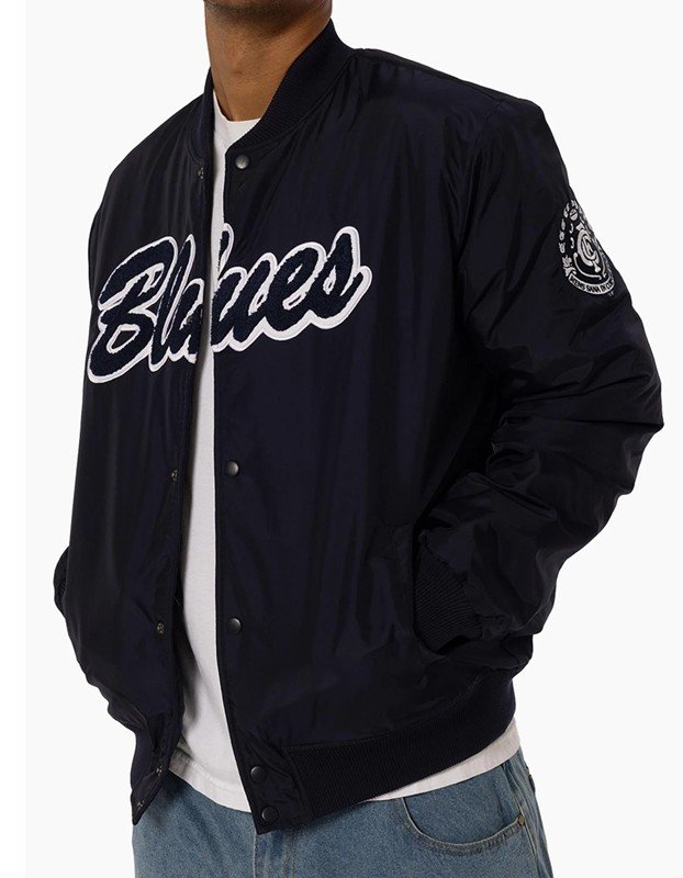1995 Carlton Blues Script Bomber Jacket