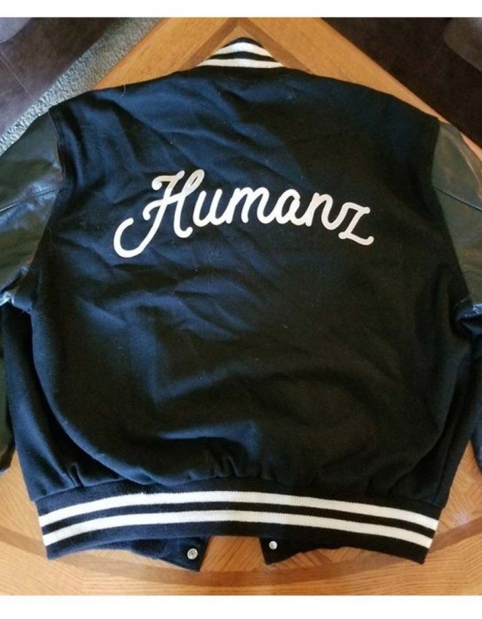23 Humanz Black Varsity Letterman Jacket