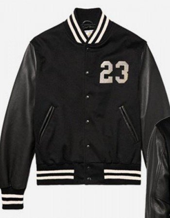 23 Humanz Black Varsity Letterman Jacket
