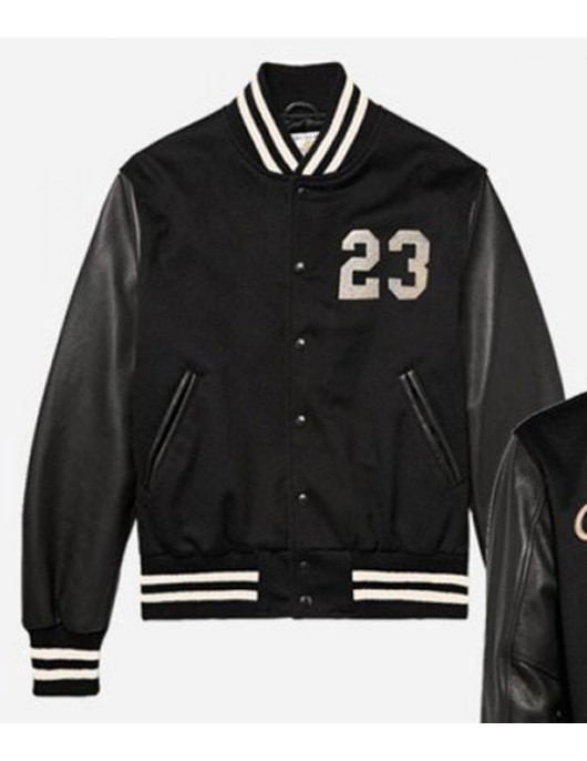 23 Humanz Black Varsity Letterman Jacket