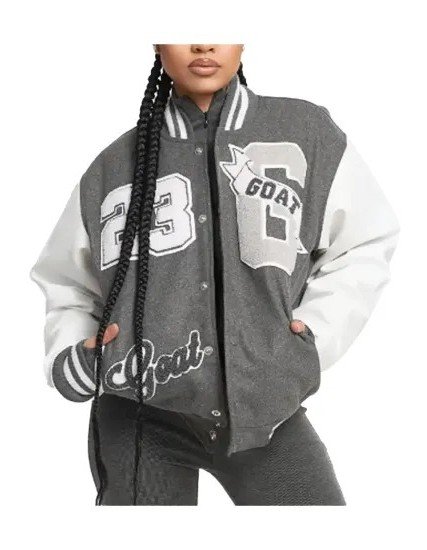 23 Goat Gray Varsity Jacket