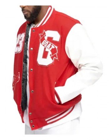 23 Goat Red Varsity Jacket