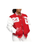 23 Goat Red Varsity Jacket