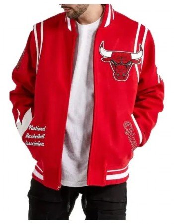 6x Champs Red Bulls Wool Varsity Jacket