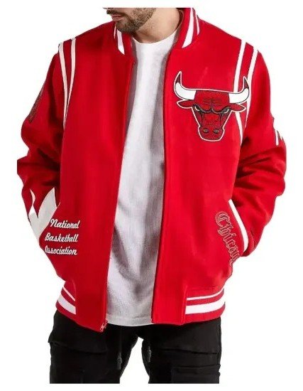 6x Champs Red Bulls Wool Varsity Jacket