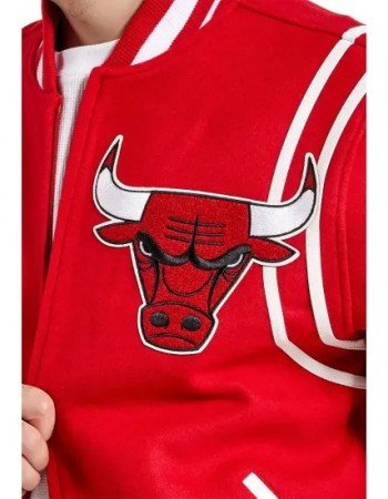 6x Champs Red Bulls Wool Varsity Jacket