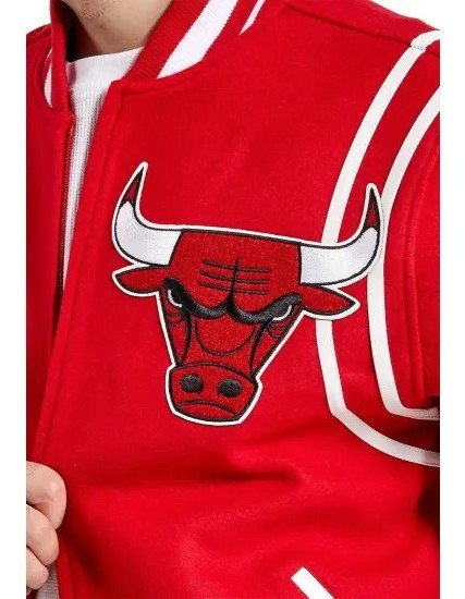 6x Champs Red Bulls Wool Varsity Jacket