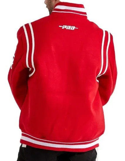 6x Champs Red Bulls Wool Varsity Jacket