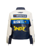 73rd NBA All Star Game 2024 Jennifer Hudson Midnight Navy Royal Leather Jacket