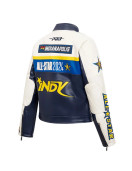 73rd NBA All Star Game 2024 Jennifer Hudson Midnight Navy Royal Leather Jacket