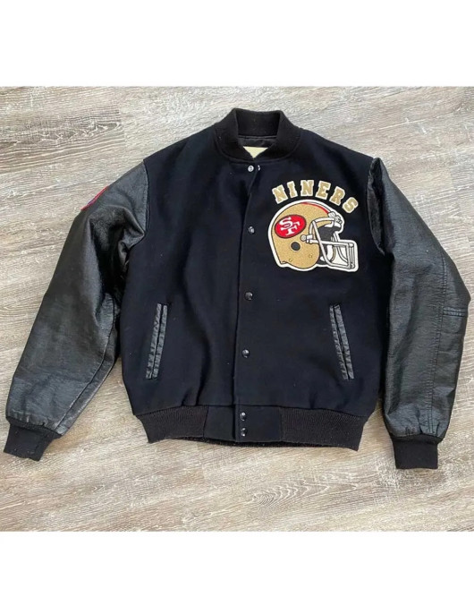 80’s San Francisco 49ers Black Varsity Jacket