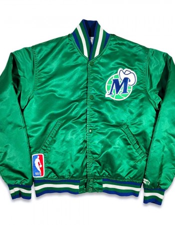 80’s Dallas Mavericks Green Bomber Jacket