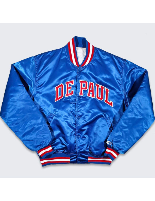 80’s Depaul Blue Demons Bomber Jacket