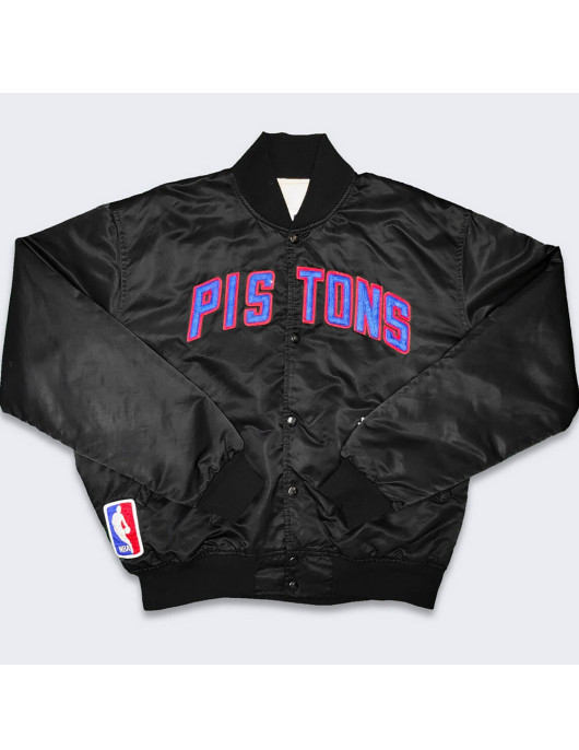 80’s Detroit Pistons Black Jacket