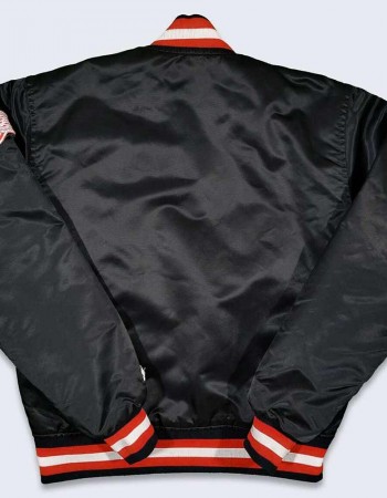 80’s Detroit Red Wings Black Bomber Jacket