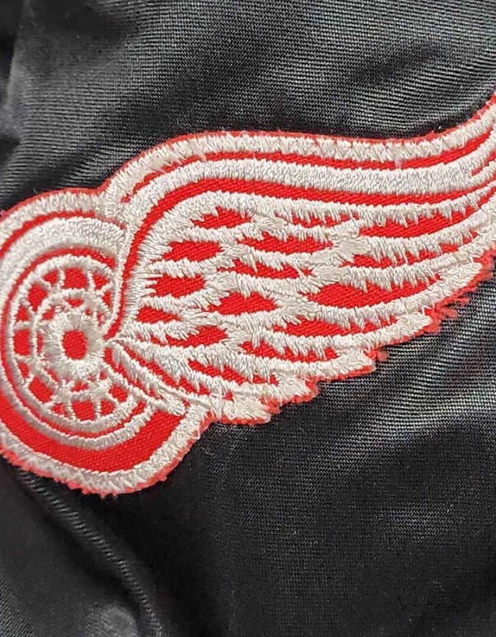 80’s Detroit Red Wings Black Bomber Jacket