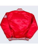 80’s Detroit Red Wings Red Bomber Jacket