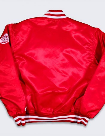 80’s Detroit Red Wings Red Bomber Jacket
