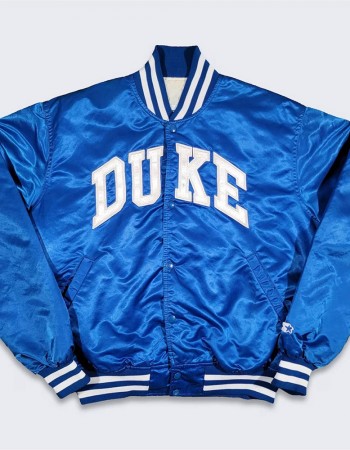 80’s Duke Blue Devils Blue Bomber Jacket