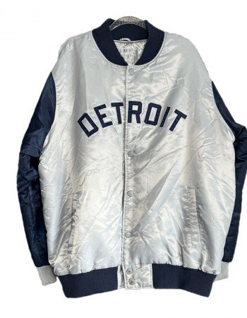 90’s Detroit Tigers World Series Navy and Gray Jacket