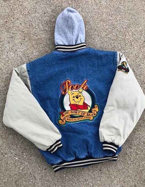 90s Xxxtentacion Winnie The Pooh Varsity Denim Jacket 90s Xxxtentacion Winnie The Pooh Varsity Denim Jacket