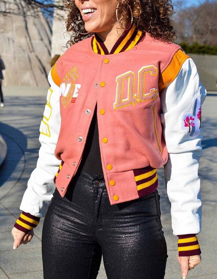 90th Anniversary Washington Commanders DC Varsity Jacket