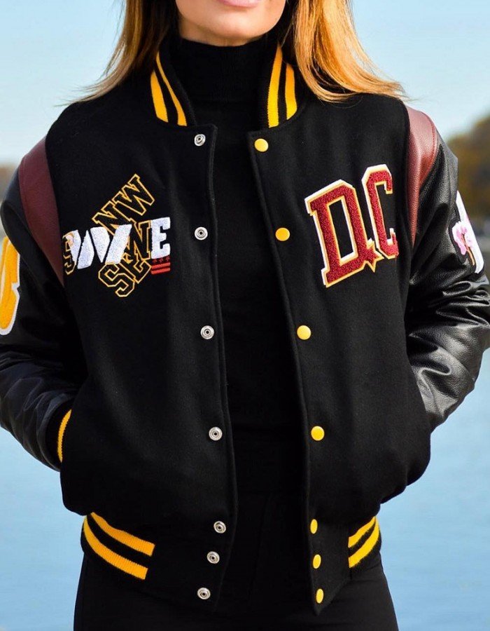 90th Anniversary Washington Commanders DC Varsity Jacket