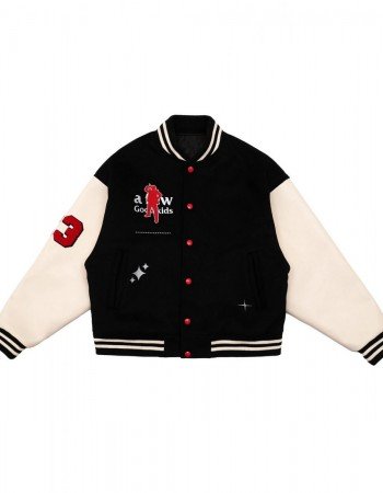 A Few Good Kids CEO Baseball Varsity Black Jacket