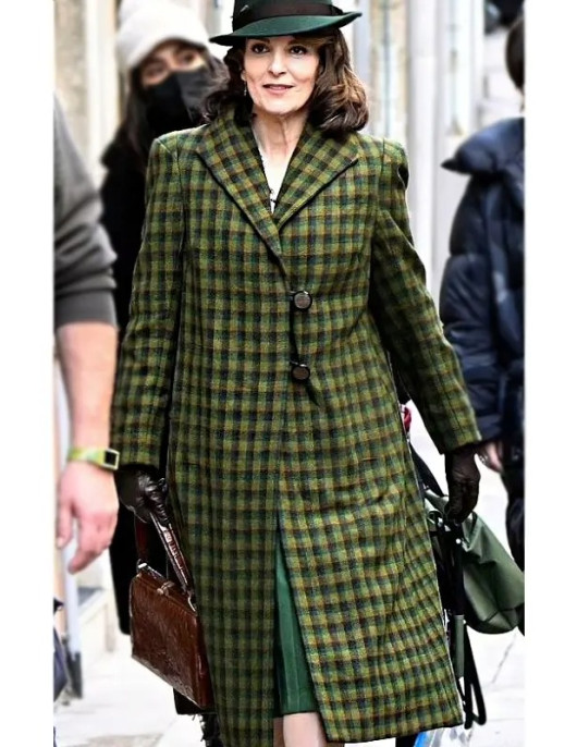 A Haunting in Venice Tina Fey Wool Coat