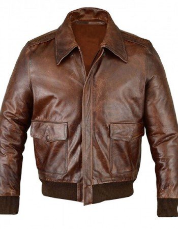 A2 Airforce Aviator Leather Bomber Jacket