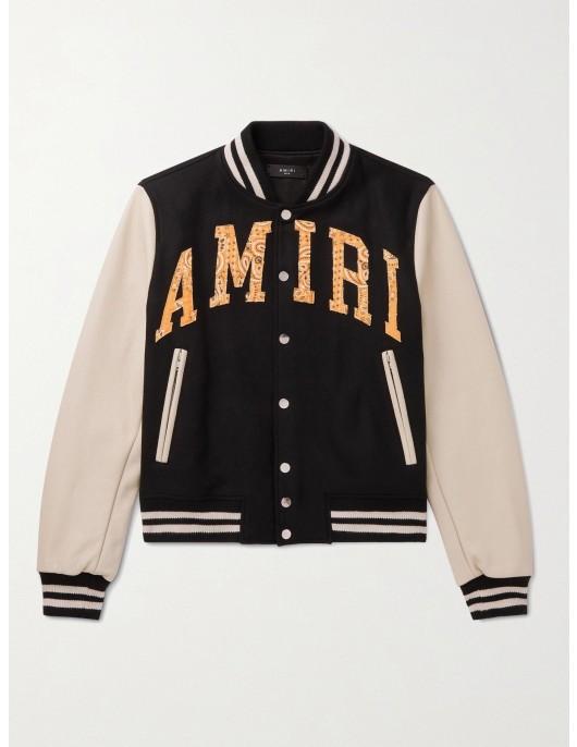AMIRI Bomber Leather Jacket
