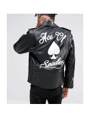 Ace of Spades Black Leather Jacket