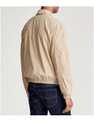 Adam Sandler Hustle Beige Cotton Jacket