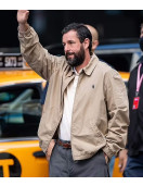 Adam Sandler Hustle Beige Cotton Jacket