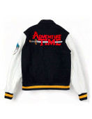 Adventure Time Black and White Varsity Jacket