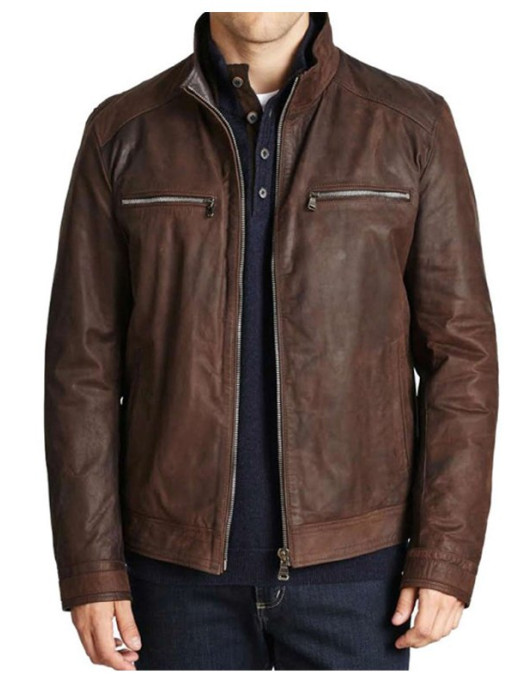 Agents of Shield Brett Dalton Brown Leather Jacket