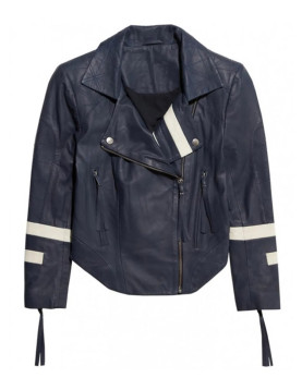 Agents of Shield Chloe Bennet Blue Leather Jacket