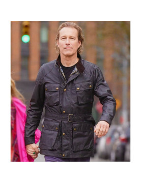 Aidan and Just Like That John Corbett Leather Jacket