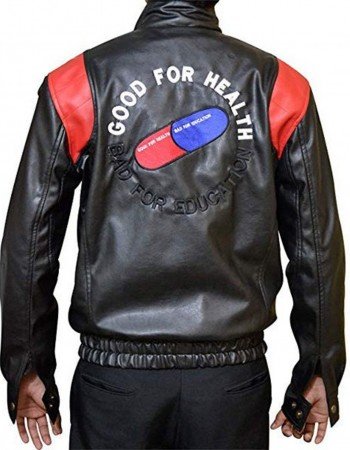 Akira Capsule Black Leather Jacket Halloween Costume Jacket