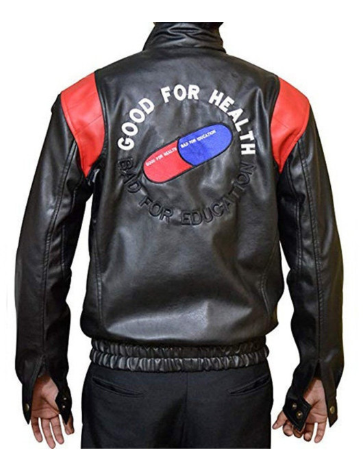 Akira Capsule Black Leather Jacket Halloween Costume Jacket