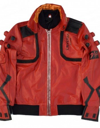 Akira Kaneda Cyberpunk 2077 Red Leather Jacket